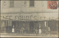 Agen, boulevard de la République. Café Fourès et de la bourse 