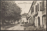 Cancon Place du Marché aux Prunes et le Calvaire 