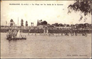 MARMANDE (L.-et-G.) – La plage sur les bords de la Garonne 