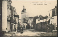 192. - VILLENEUVE-sur-LOT. - La Porte de Paris. Départ du Tramway de Villeréal 