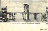 97. – VILLENEUVE-sur-LOT. – Vue du Vieux Pont antérieurement à la Crue de 1599 